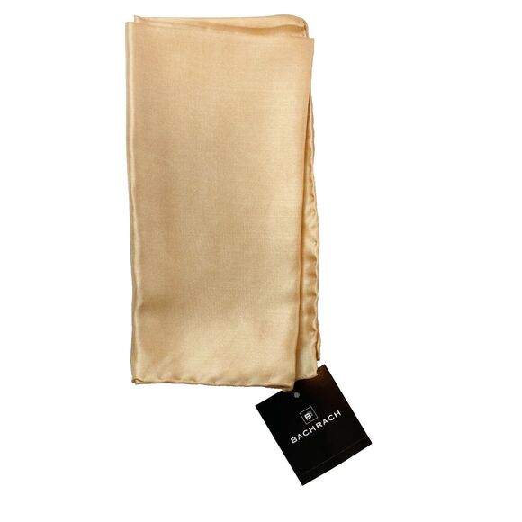 Bachrach Handkerchief Set of 2 Vintage 90s 100% Silk Hand Rolled Deadstock - Picture 2 of 7